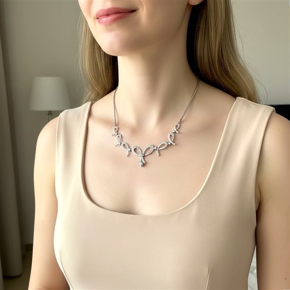 Cuneo - Corso Nizza 11 - Halskette Goldside Dame in Weißgold Diamante 0.12 Ct CO.GS0001 - CO.GS0001